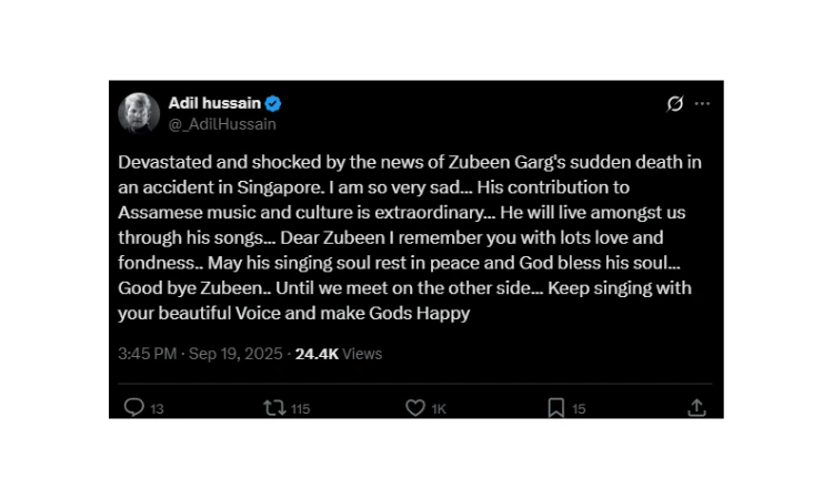 Adil Hussain Tweet