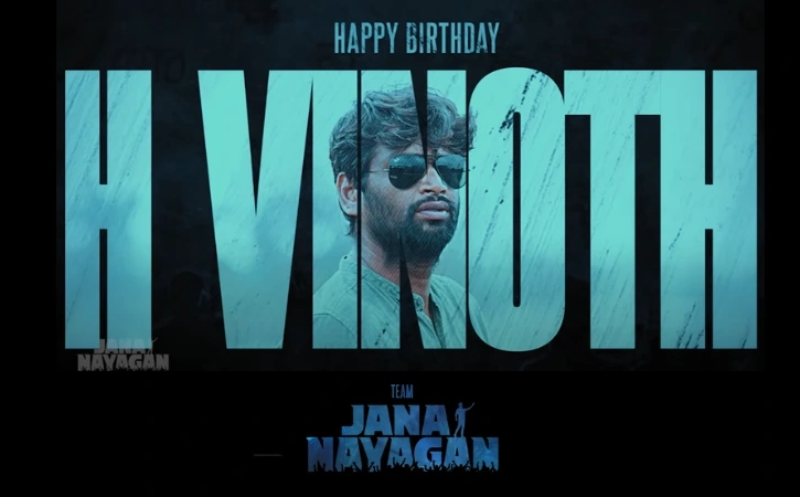 Jana Nayagan Team Celebrates Director H. Vinoth’s Birthday with a Heartfelt Tribute!