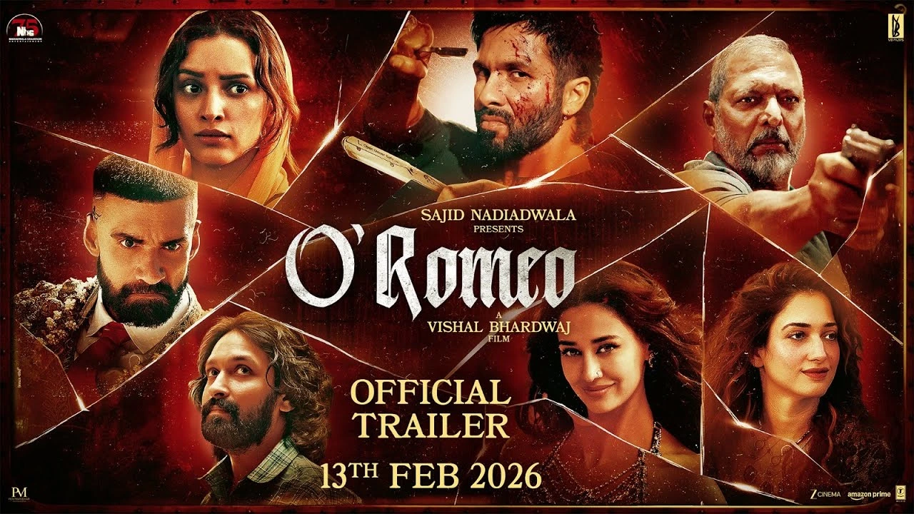 O’Romeo Trailer: Shahid Kapoor Returns in a Dark Tale of Love and Revenge