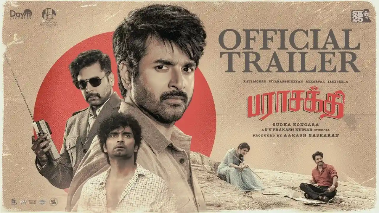 Sivakarthikeyan’s Parasakthi Trailer | A Sudha Kongara Historical Epic | GV Prakash Musical