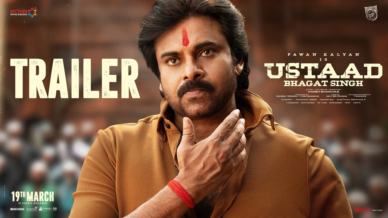Ustaad Bhagat Singh Trailer: Pawan Kalyan and Harish Shankar Re-unite for a Mass Spectacle