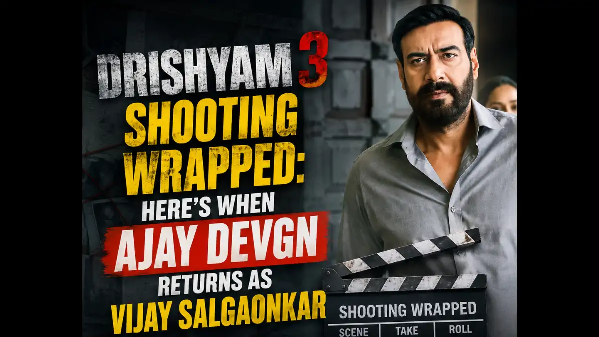 Ajay Devgn Back as Vijay Salgaonkar: Drishyam 3 Hindi Version Wraps Up Shoot!