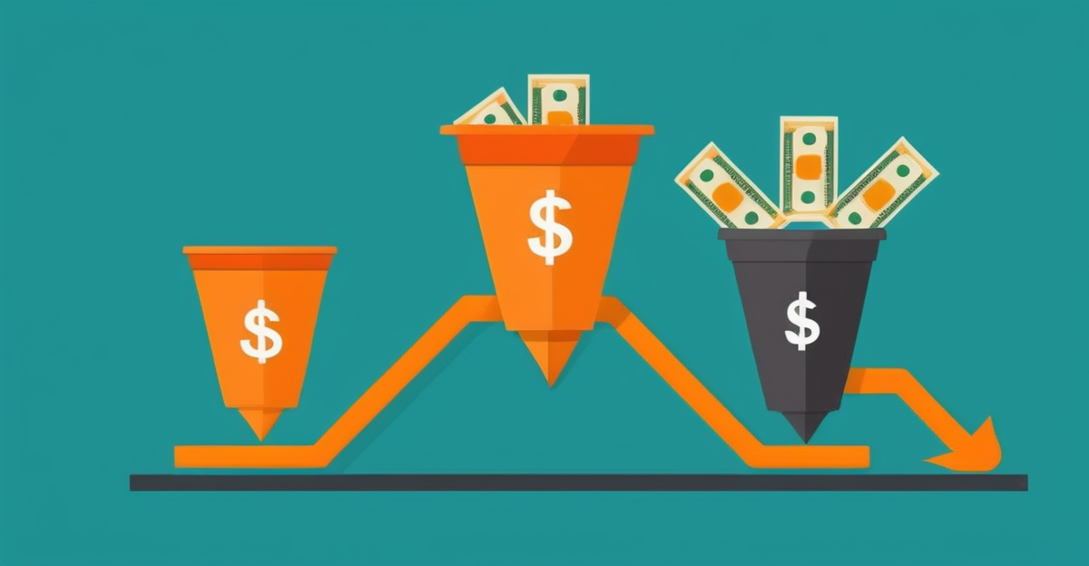 Funnel diagram breaking down gross versus net versus share in Indian box office collection