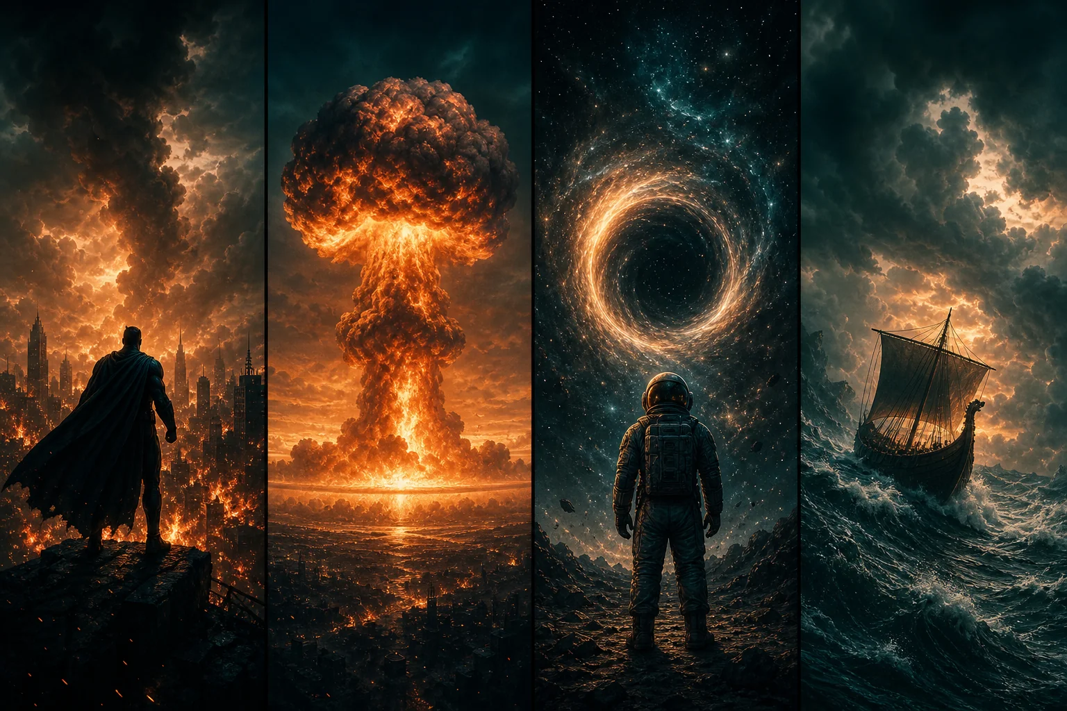 The Odyssey vs Oppenheimer, Interstellar and The Dark Knight compared side by side