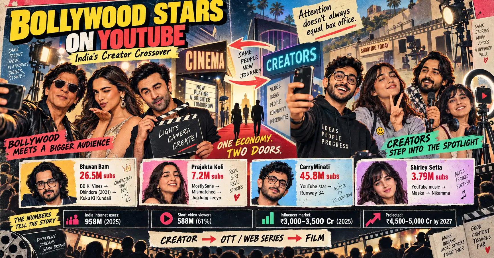 Bollywood Stars on YouTube: India’s Creator Crossover