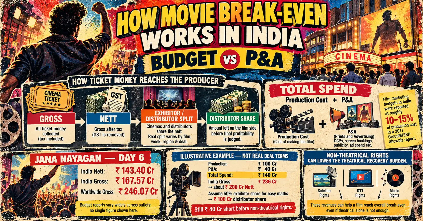 How Movie Break-Even Point Works in India: Budget vs P&A