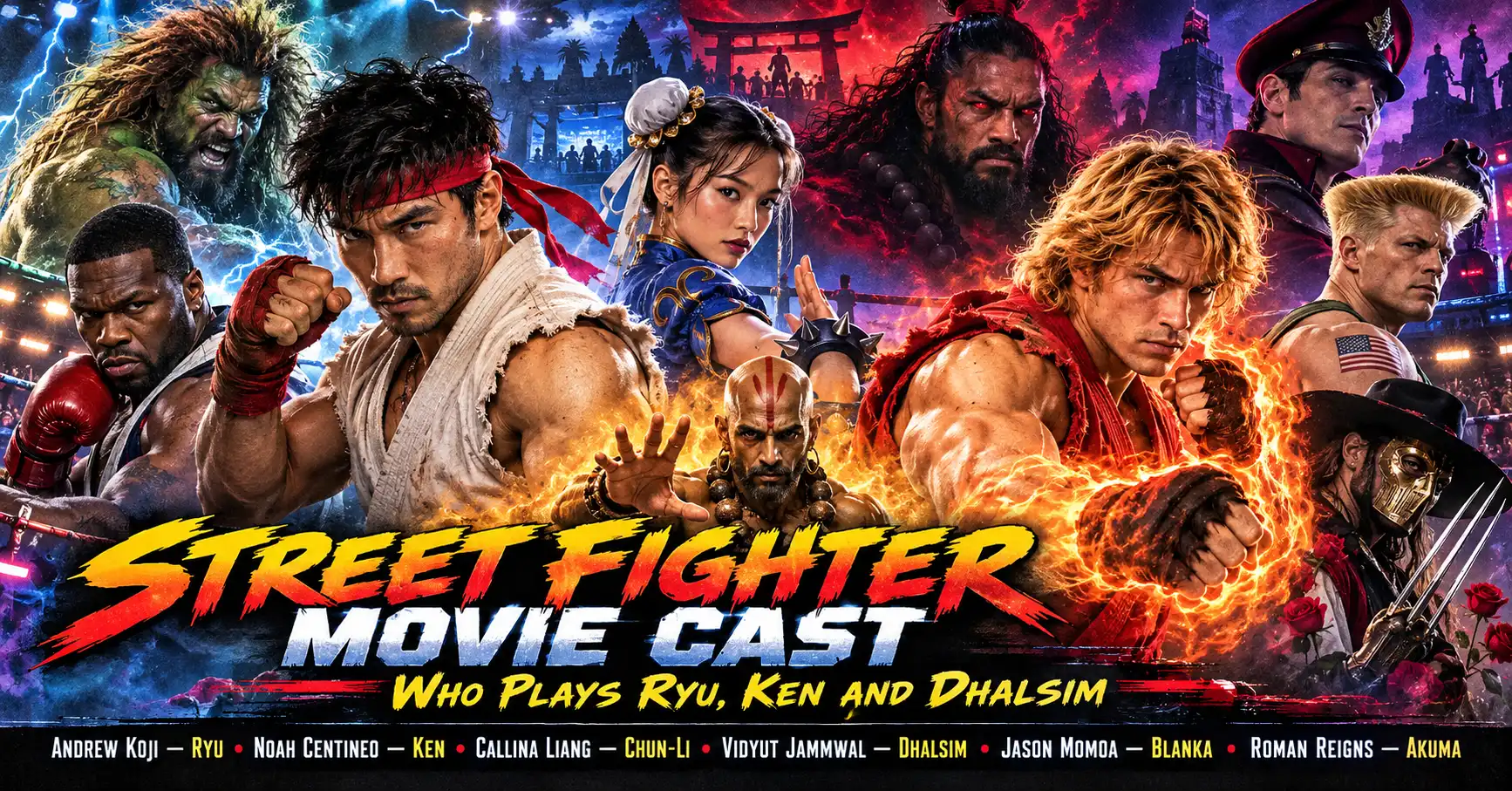 Street Fighter Movie Cast: Who Plays Ryu, Ken and Dhalsim